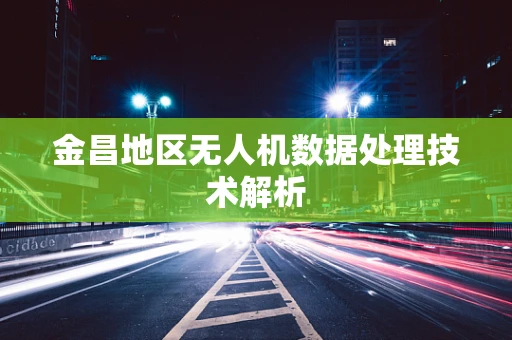 金昌地区无人机数据处理技术解析