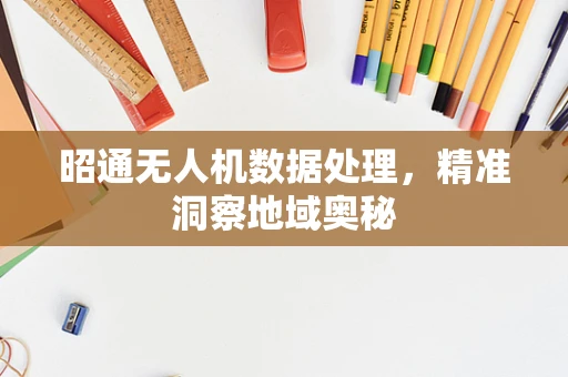 昭通无人机数据处理，精准洞察地域奥秘