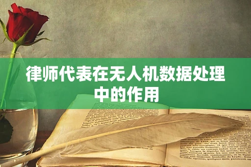 律师代表在无人机数据处理中的作用