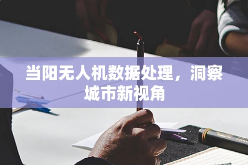 当阳无人机数据处理，洞察城市新视角