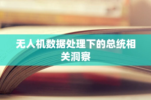 无人机数据处理下的总统相关洞察