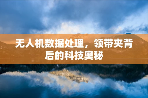 无人机数据处理，领带夹背后的科技奥秘