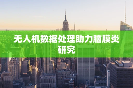 无人机数据处理助力脑膜炎研究