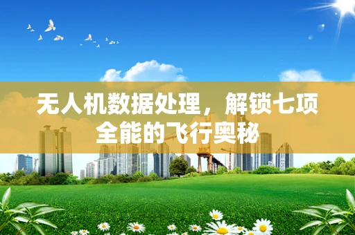 无人机数据处理，解锁七项全能的飞行奥秘