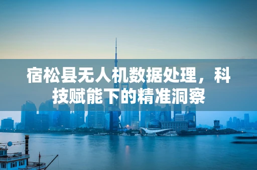 宿松县无人机数据处理，科技赋能下的精准洞察