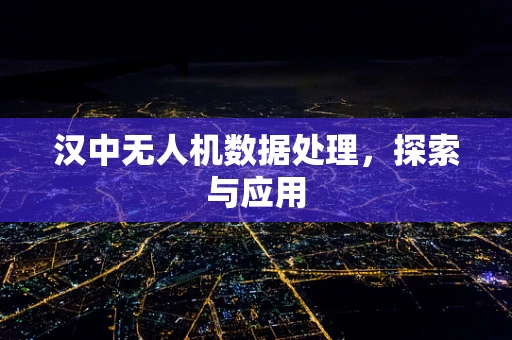 汉中无人机数据处理，探索与应用