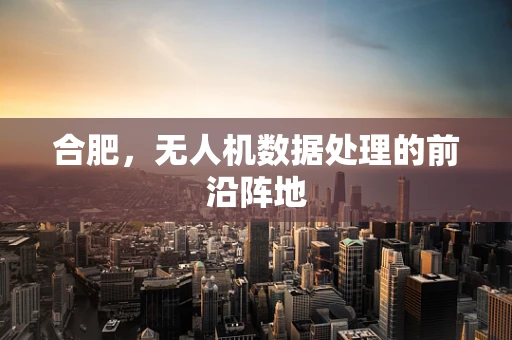 合肥，无人机数据处理的前沿阵地