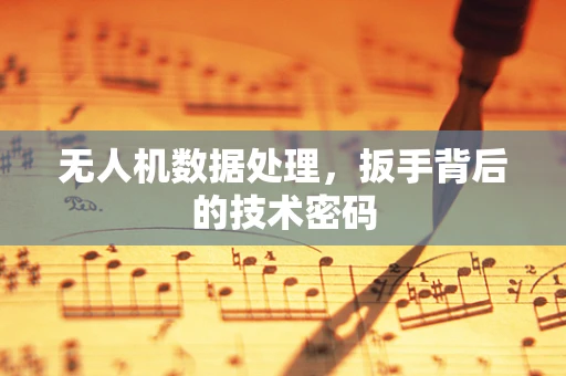 无人机数据处理，扳手背后的技术密码
