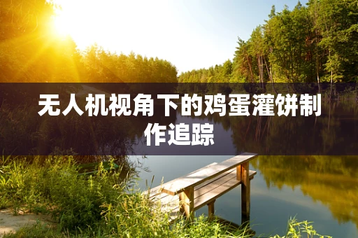 无人机视角下的鸡蛋灌饼制作追踪
