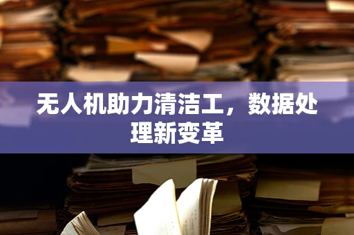 无人机助力清洁工，数据处理新变革