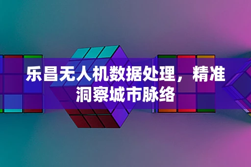 乐昌无人机数据处理，精准洞察城市脉络