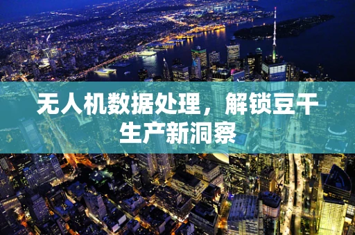 无人机数据处理，解锁豆干生产新洞察