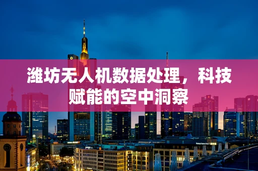 潍坊无人机数据处理，科技赋能的空中洞察