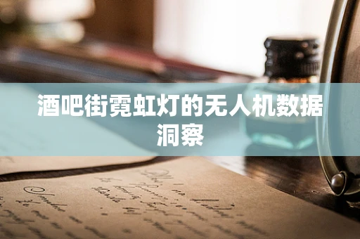 酒吧街霓虹灯的无人机数据洞察