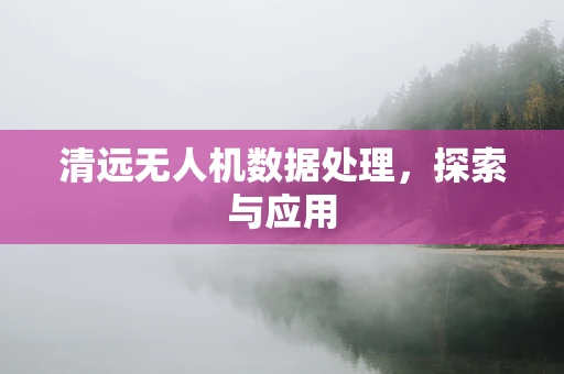 清远无人机数据处理，探索与应用