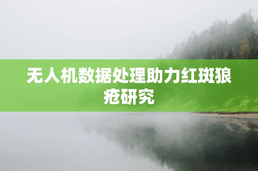 无人机数据处理助力红斑狼疮研究