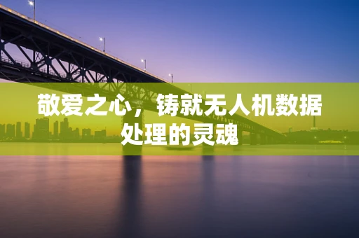 敬爱之心，铸就无人机数据处理的灵魂