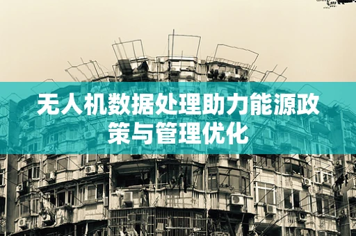 无人机数据处理助力能源政策与管理优化