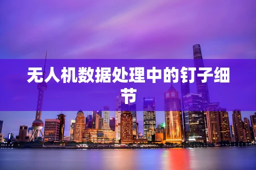 无人机数据处理中的钉子细节