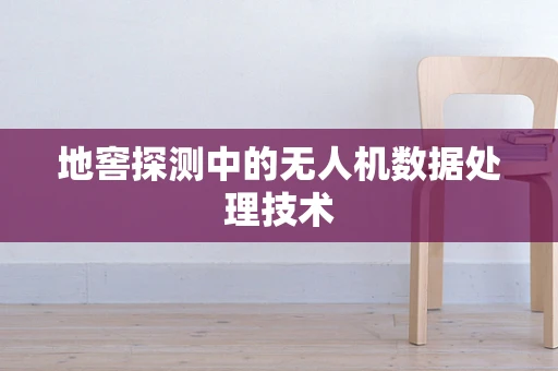 地窖探测中的无人机数据处理技术