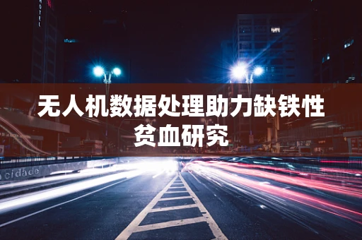 无人机数据处理助力缺铁性贫血研究
