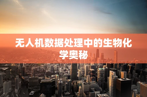 无人机数据处理中的生物化学奥秘