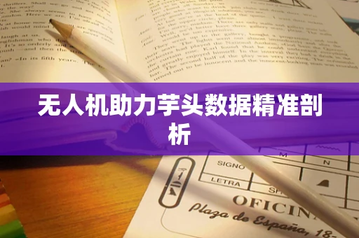 无人机助力芋头数据精准剖析