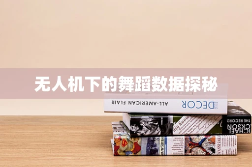 无人机下的舞蹈数据探秘