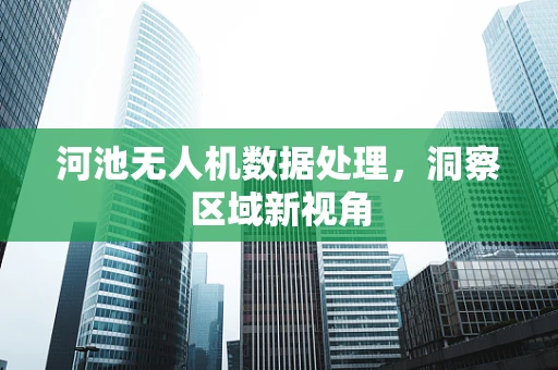 河池无人机数据处理，洞察区域新视角