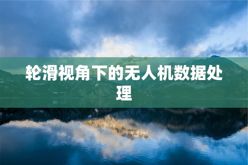 轮滑视角下的无人机数据处理