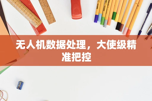 无人机数据处理，大使级精准把控