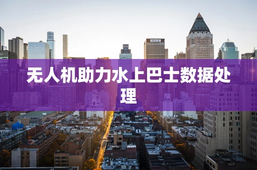 无人机助力水上巴士数据处理