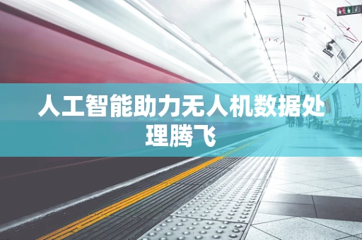 人工智能助力无人机数据处理腾飞