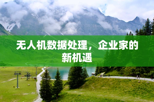 无人机数据处理，企业家的新机遇