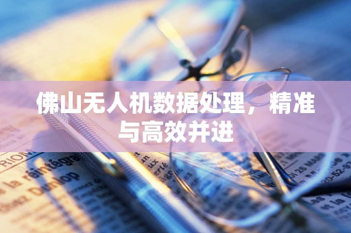佛山无人机数据处理，精准与高效并进