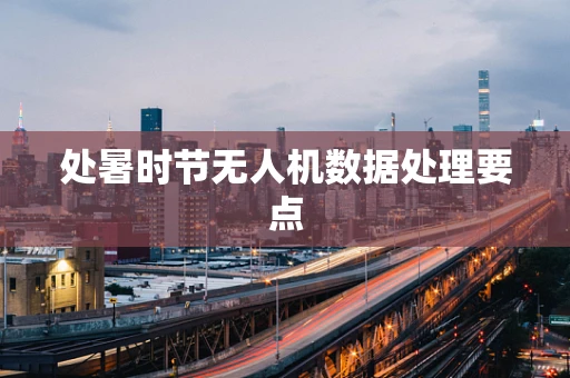 处暑时节无人机数据处理要点