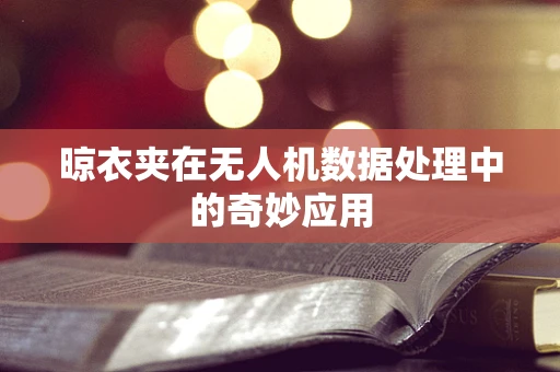 晾衣夹在无人机数据处理中的奇妙应用