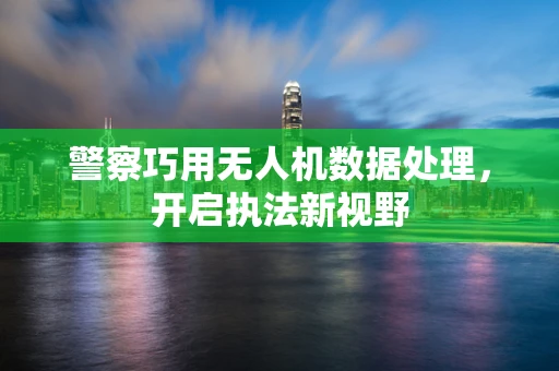 警察巧用无人机数据处理，开启执法新视野