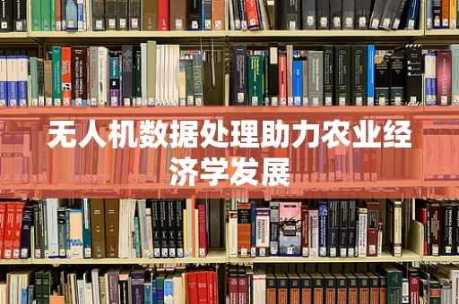 无人机数据处理助力农业经济学发展