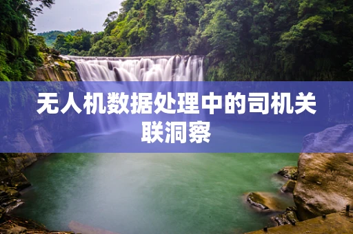 无人机数据处理中的司机关联洞察