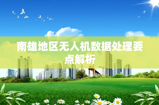 南雄地区无人机数据处理要点解析