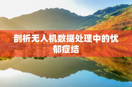 剖析无人机数据处理中的忧郁症结