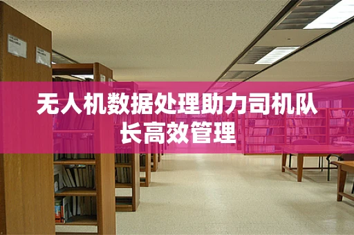 无人机数据处理助力司机队长高效管理