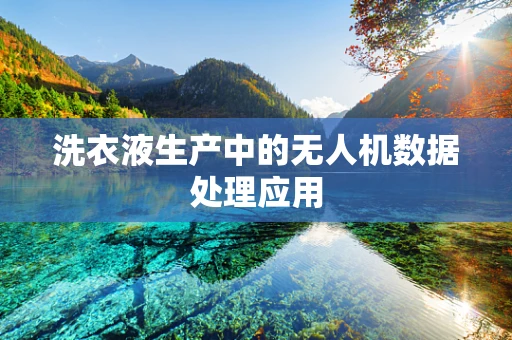洗衣液生产中的无人机数据处理应用