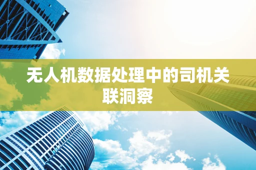 无人机数据处理中的司机关联洞察