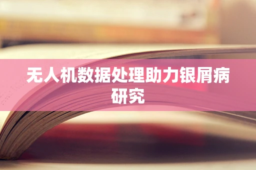 无人机数据处理助力银屑病研究