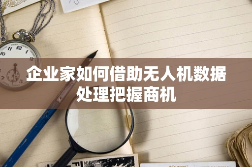企业家如何借助无人机数据处理把握商机