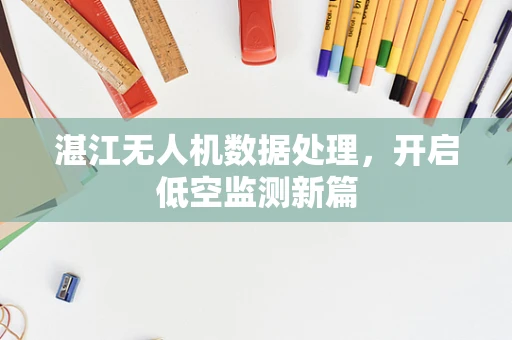 湛江无人机数据处理，开启低空监测新篇