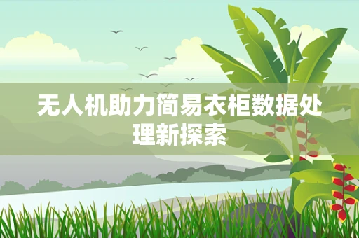 无人机助力简易衣柜数据处理新探索