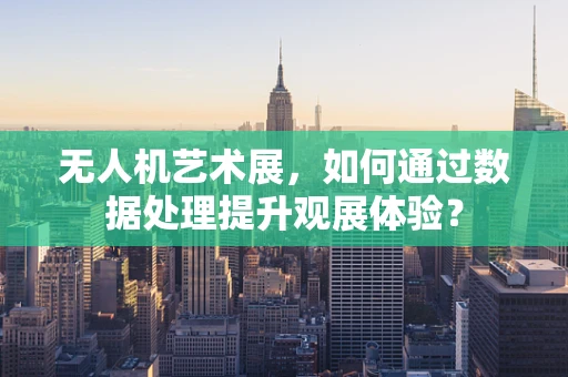 无人机艺术展，如何通过数据处理提升观展体验？